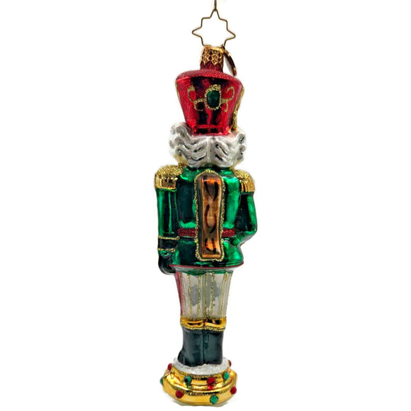Christopher Radko Attention Tall Nutcracker Soldier Christmas Tree Ornament - Picture 6 of 14